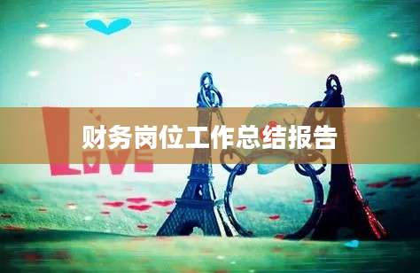 财务岗位工作总结报告