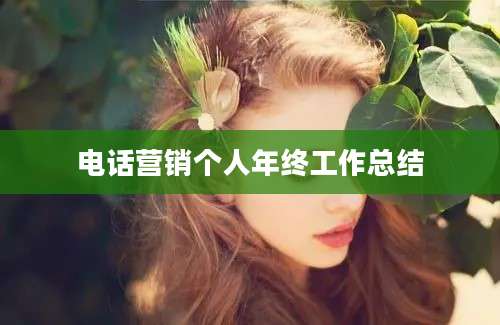 电话营销个人年终工作总结