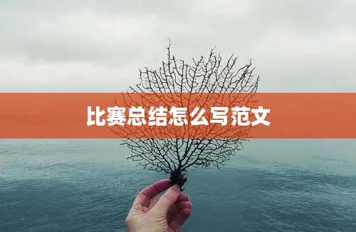 比赛总结怎么写范文