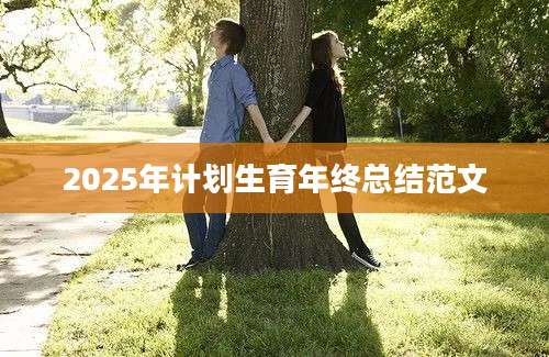 2025年计划生育年终总结范文