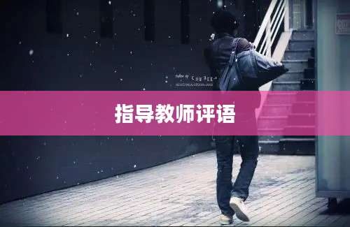 指导教师评语