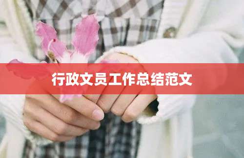 行政文员工作总结范文