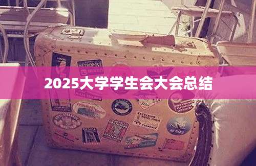 2025大学学生会大会总结