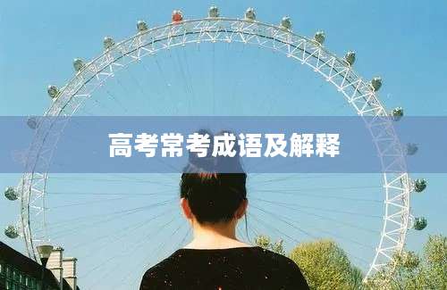 高考常考成语及解释