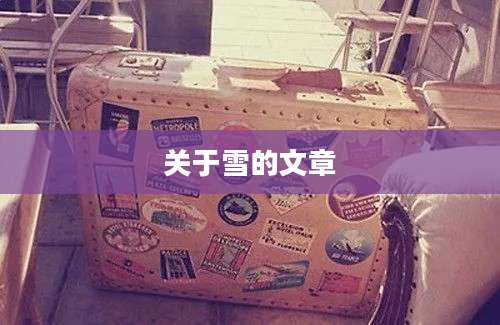 关于雪的文章