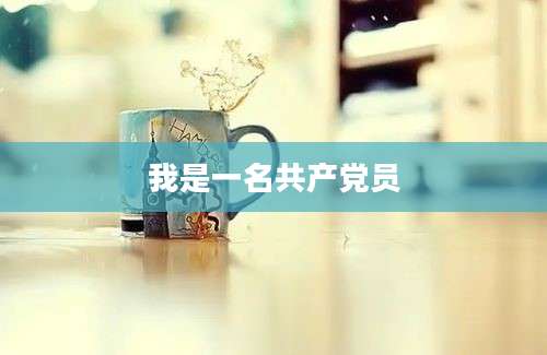 我是一名共产党员