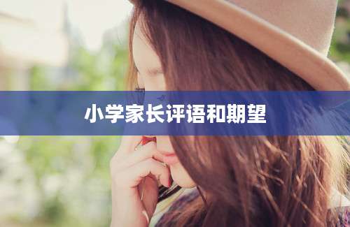小学家长评语和期望