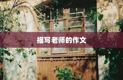 描写老师的作文