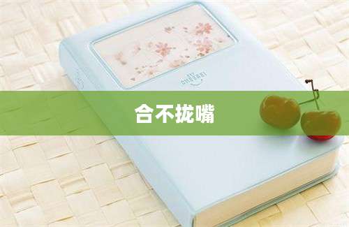 合不拢嘴