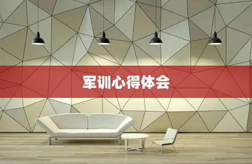 军训心得体会
