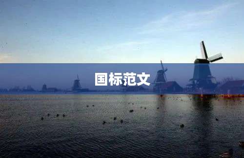 国标范文