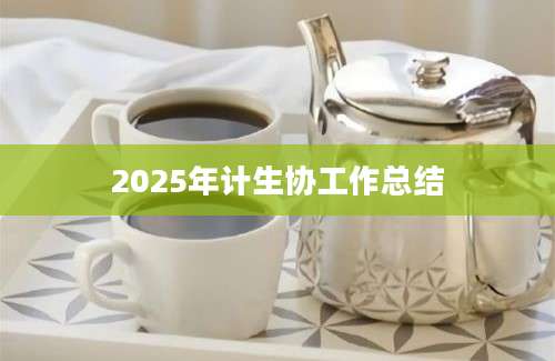 2025年计生协工作总结