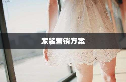 家装营销方案