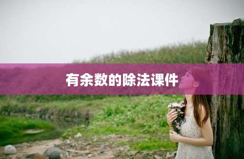 有余数的除法课件