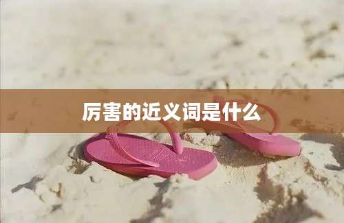 厉害的近义词是什么