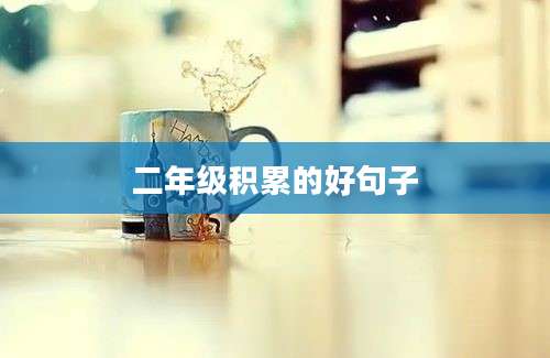 二年级积累的好句子