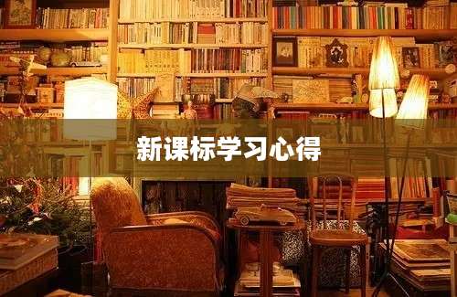 新课标学习心得