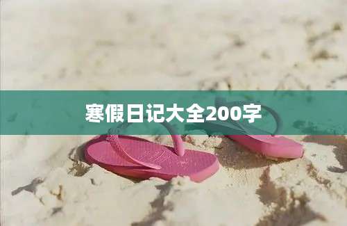 寒假日记大全200字