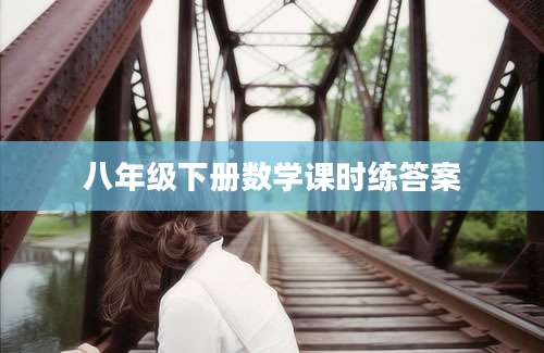 八年级下册数学课时练答案