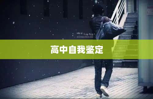 高中自我鉴定