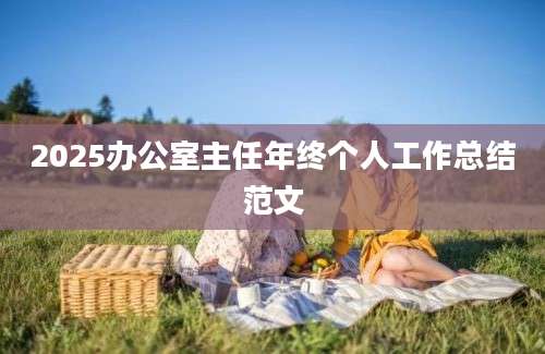 2025办公室主任年终个人工作总结范文