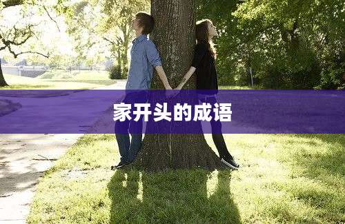 家开头的成语
