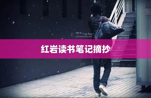 红岩读书笔记摘抄
