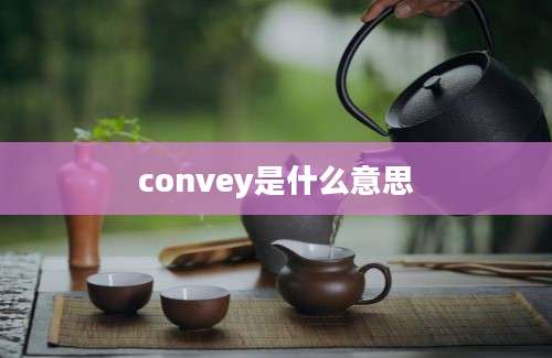 convey是什么意思
