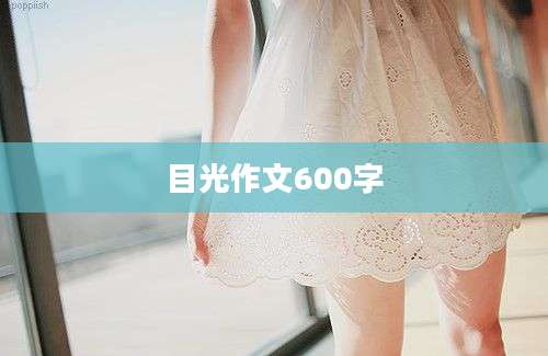 目光作文600字