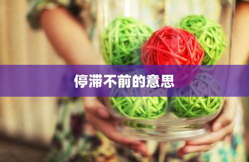 停滞不前的意思