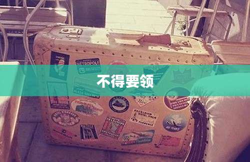 不得要领