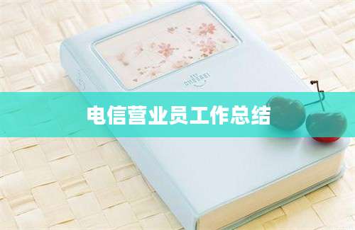 电信营业员工作总结
