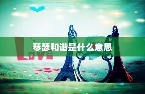 琴瑟和谐是什么意思