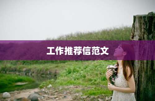 工作推荐信范文