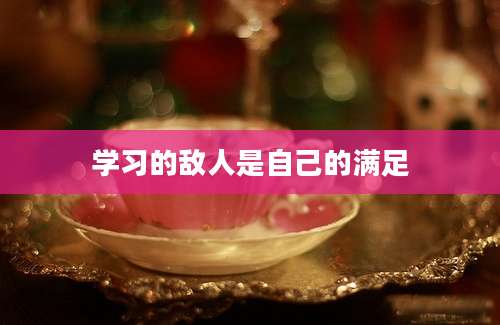 学习的敌人是自己的满足