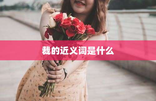 裁的近义词是什么