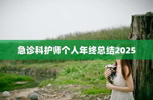急诊科护师个人年终总结2025