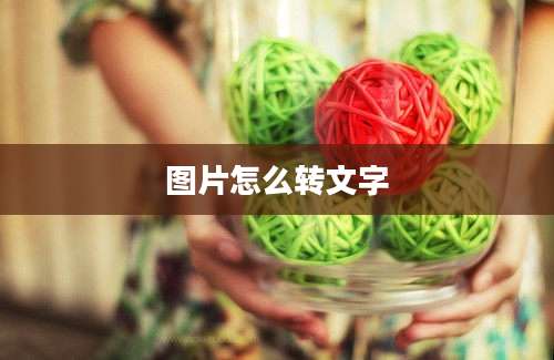 图片怎么转文字