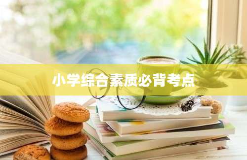 小学综合素质必背考点