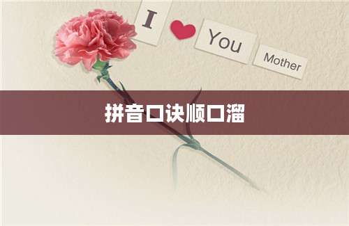 拼音口诀顺口溜