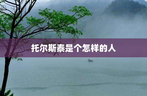 托尔斯泰是个怎样的人