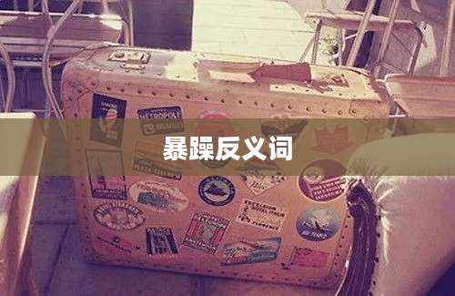 暴躁反义词