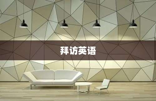 拜访英语