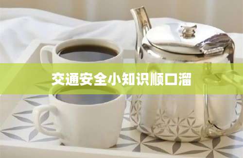 交通安全小知识顺口溜