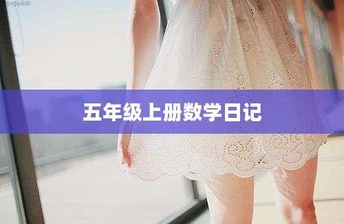 五年级上册数学日记