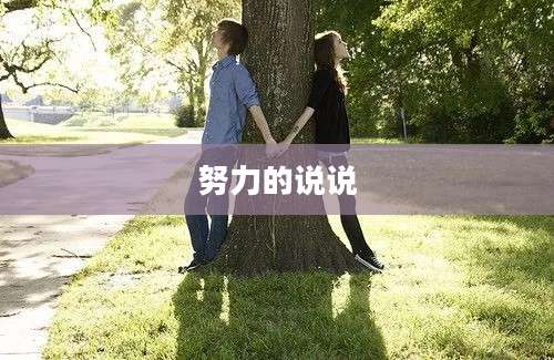 努力的说说