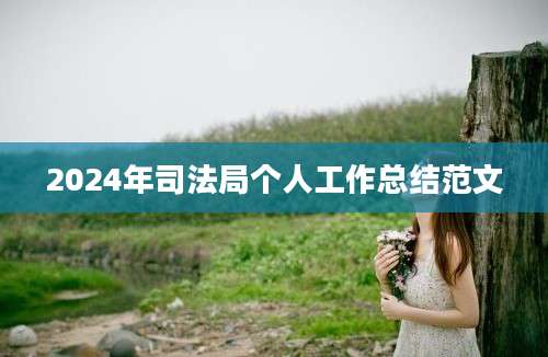 2024年司法局个人工作总结范文