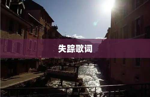 失踪歌词