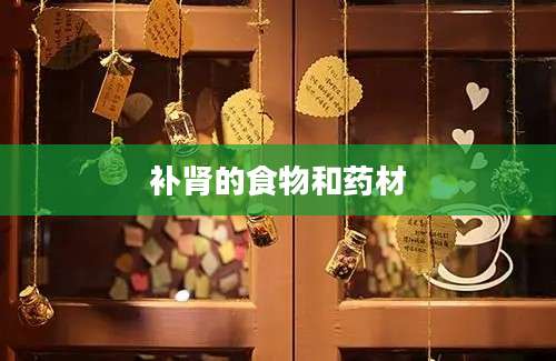 补肾的食物和药材
