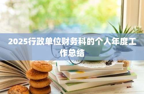 2025行政单位财务科的个人年度工作总结